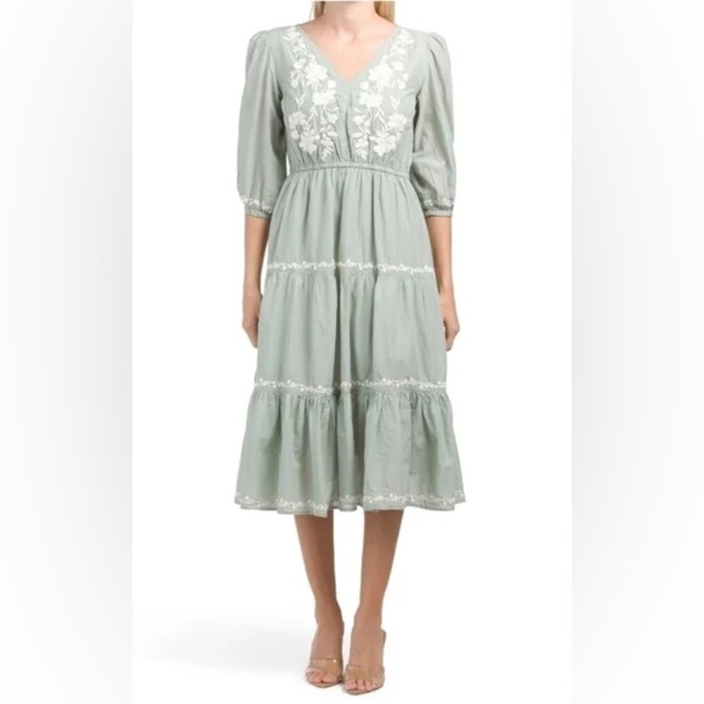 Lucky Brand Olive Green Dress
